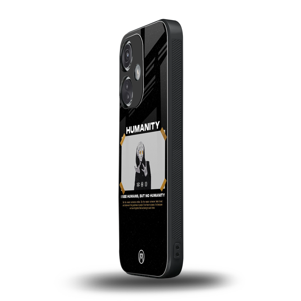 humans but no humanity back phone cover | glass case for oneplus nord ce 3