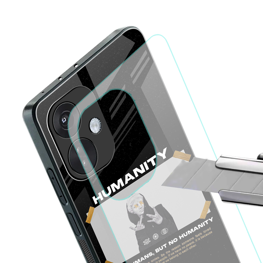 humans but no humanity back phone cover | glass case for oneplus nord ce 3