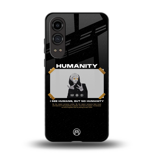 humans but no humanity back phone cover | glass case for oneplus nord ce 4 lite
