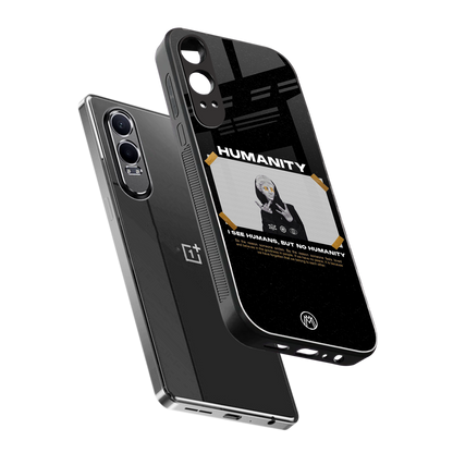 humans but no humanity back phone cover | glass case for oneplus nord ce 4 lite