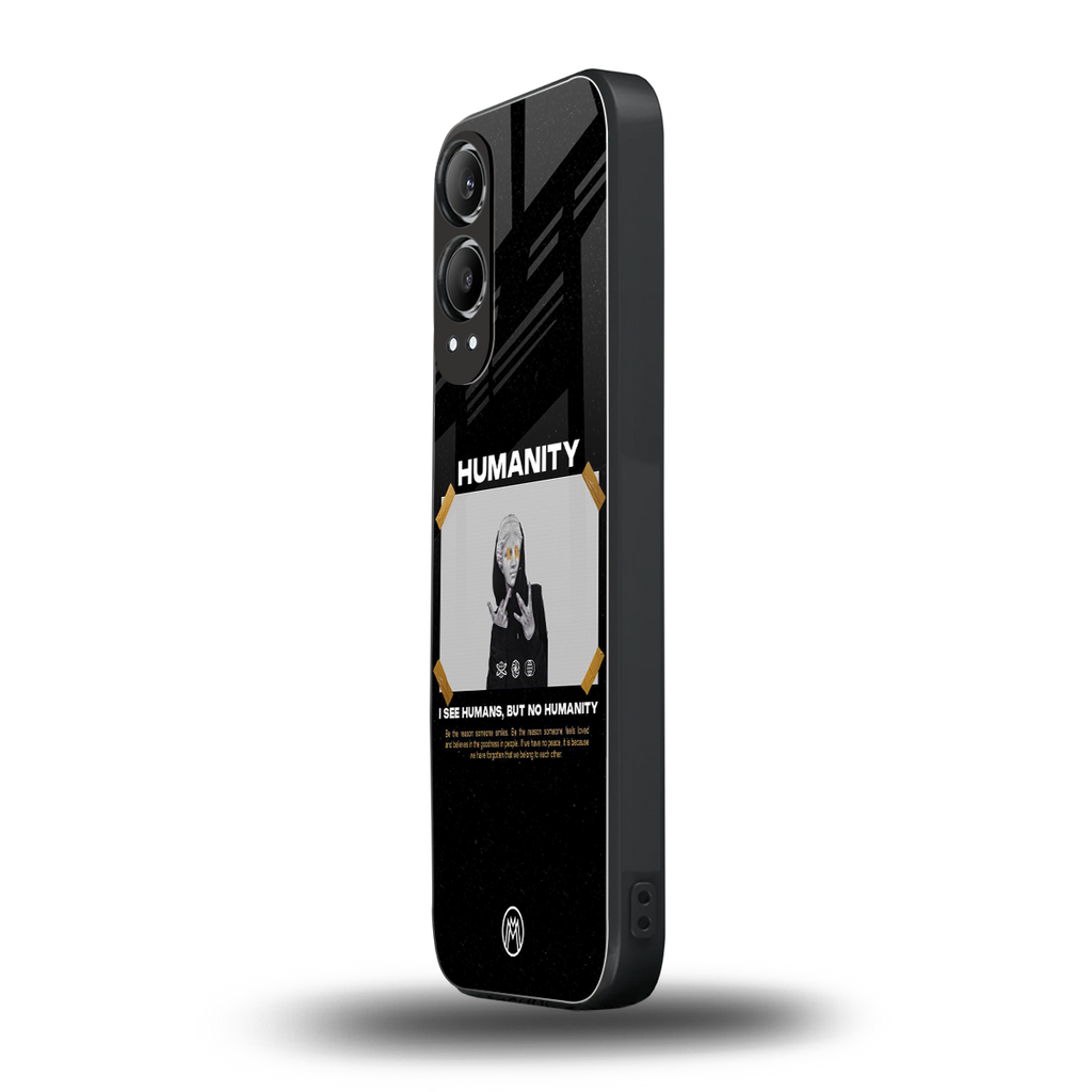 humans but no humanity back phone cover | glass case for oneplus nord ce 4 lite