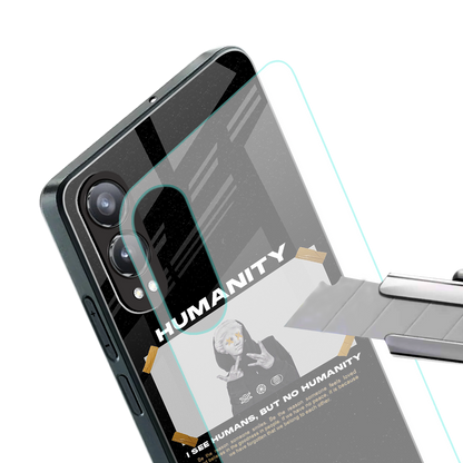 humans but no humanity back phone cover | glass case for oneplus nord ce 4 lite