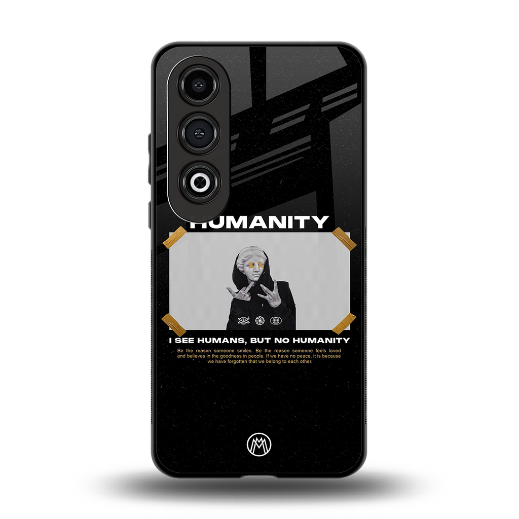 humans but no humanity back phone cover | glass case for oneplus nord ce 4