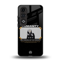 humans but no humanity back phone cover | glass case for oneplus nord ce 4