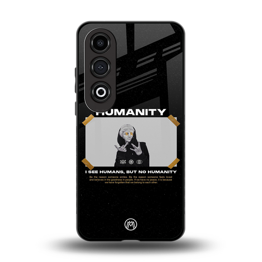 humans but no humanity back phone cover | glass case for oneplus nord ce 4