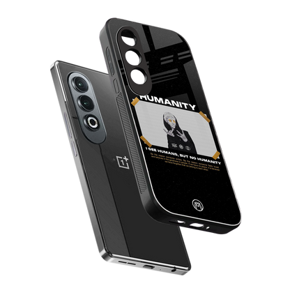 humans but no humanity back phone cover | glass case for oneplus nord ce 4