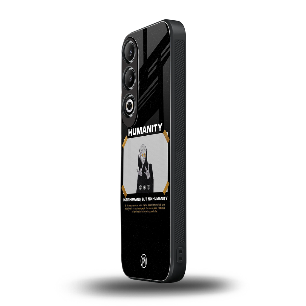 humans but no humanity back phone cover | glass case for oneplus nord ce 4