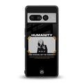 humans but no humanity back phone cover | glass case for google pixel 7 pro