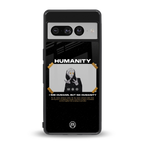 humans but no humanity back phone cover | glass case for google pixel 7 pro