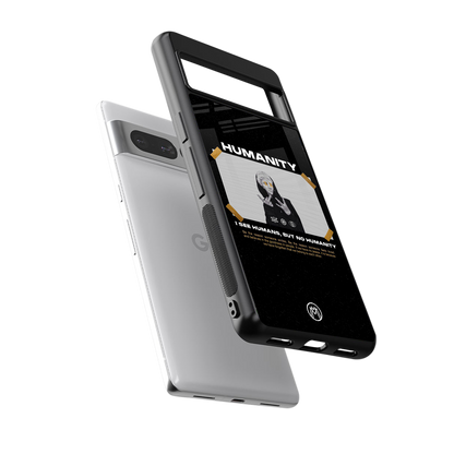 humans but no humanity back phone cover | glass case for google pixel 7 pro