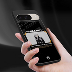 humans but no humanity back phone cover | glass case for google pixel 9