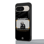 humans but no humanity back phone cover | glass case for google pixel 9