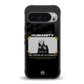 humans but no humanity back phone cover | glass case for google pixel 9 pro