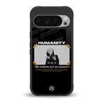 humans but no humanity back phone cover | glass case for google pixel 9 pro