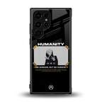 humans but no humanity back phone cover | glass case for samsung galaxy s23 ultra