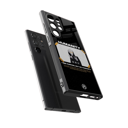 humans but no humanity back phone cover | glass case for samsung galaxy s23 ultra