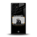 humans but no humanity back phone cover | glass case for samsung galaxy s25 ultra