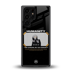humans but no humanity back phone cover | glass case for samsung galaxy s25 ultra