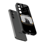humans but no humanity back phone cover | glass case for samsung galaxy s24 fe