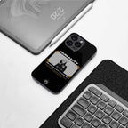 humans but no humanity back phone cover | glass case for iphone 13 mini