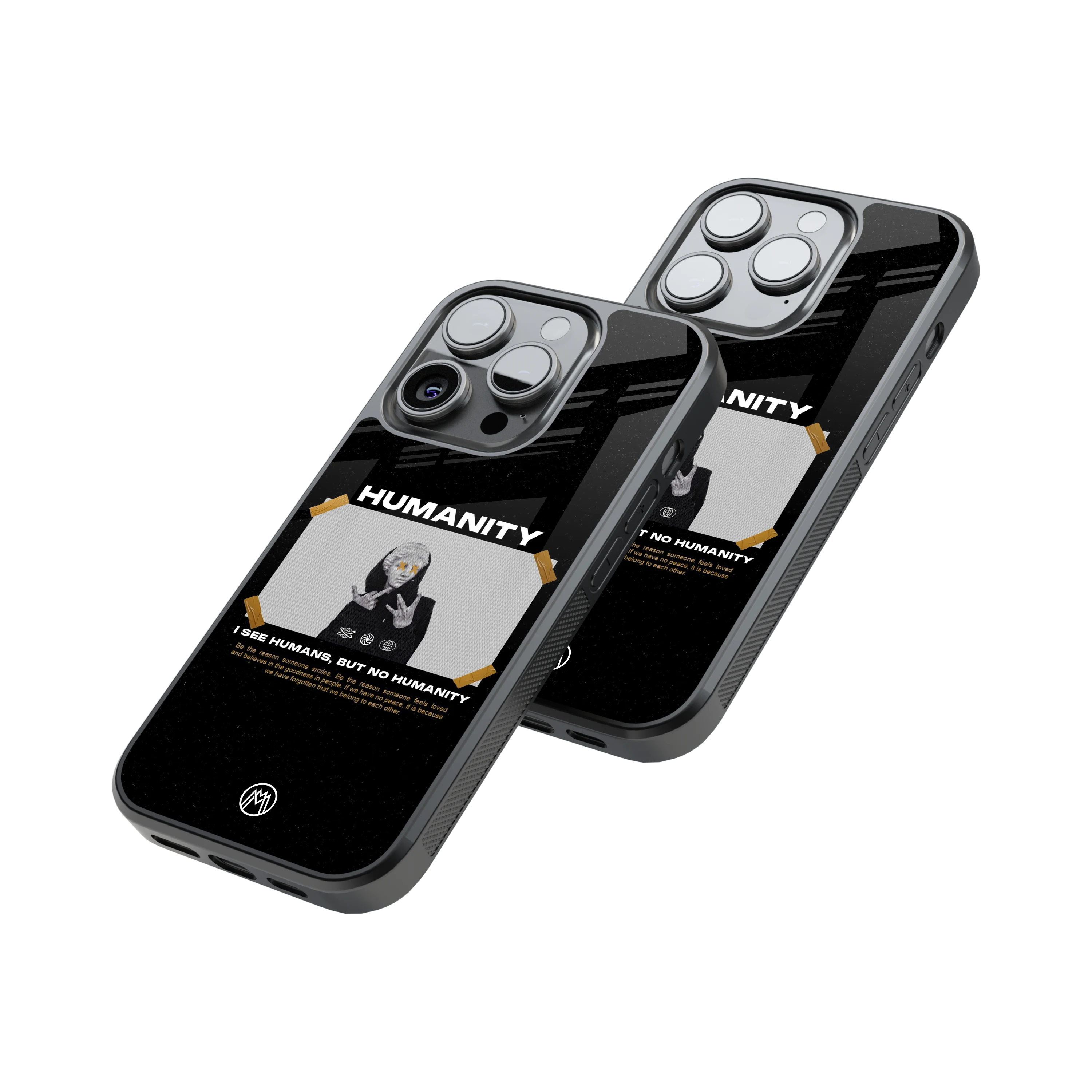 Protective Glass Back Phone Case Compatible with iPhone, Samsung, OnePlus, Pixel & More