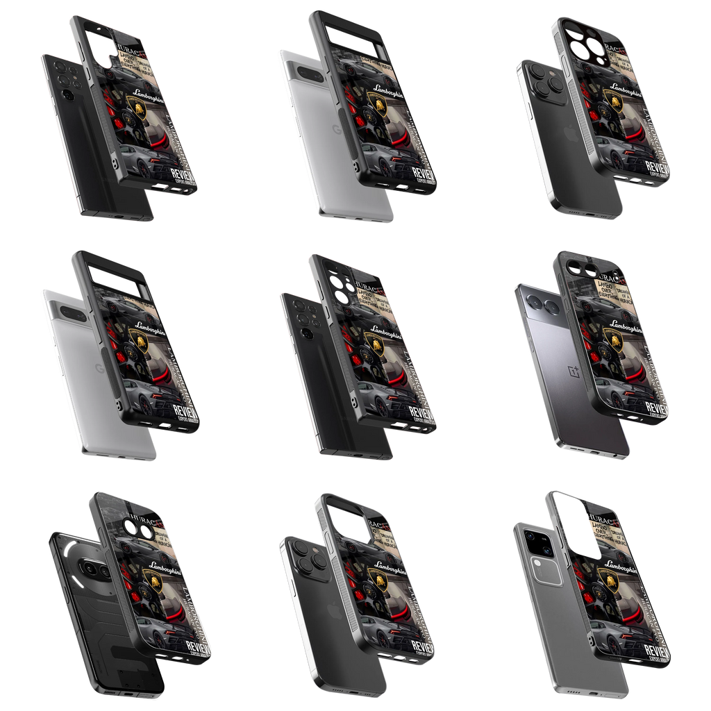 Durable Glass Back Mobile Case for iPhone, Samsung, OnePlus, Google Pixel, Redmi, Vivo, Oppo