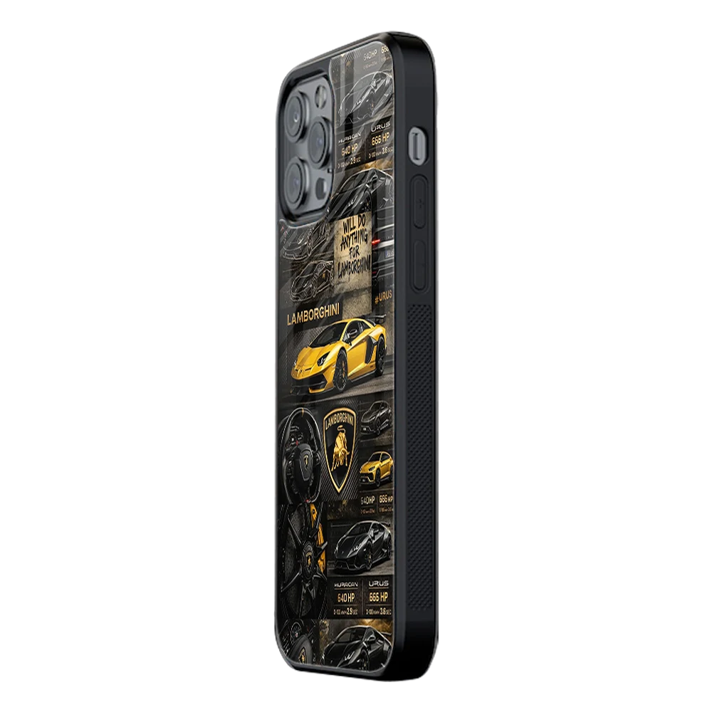 Slim Glass Back Phone Case for Multiple Brands iPhone, Samsung, Redmi, OnePlus, Oppo, Vivo