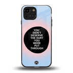 hurt back phone cover | glass case for iphone 13 mini