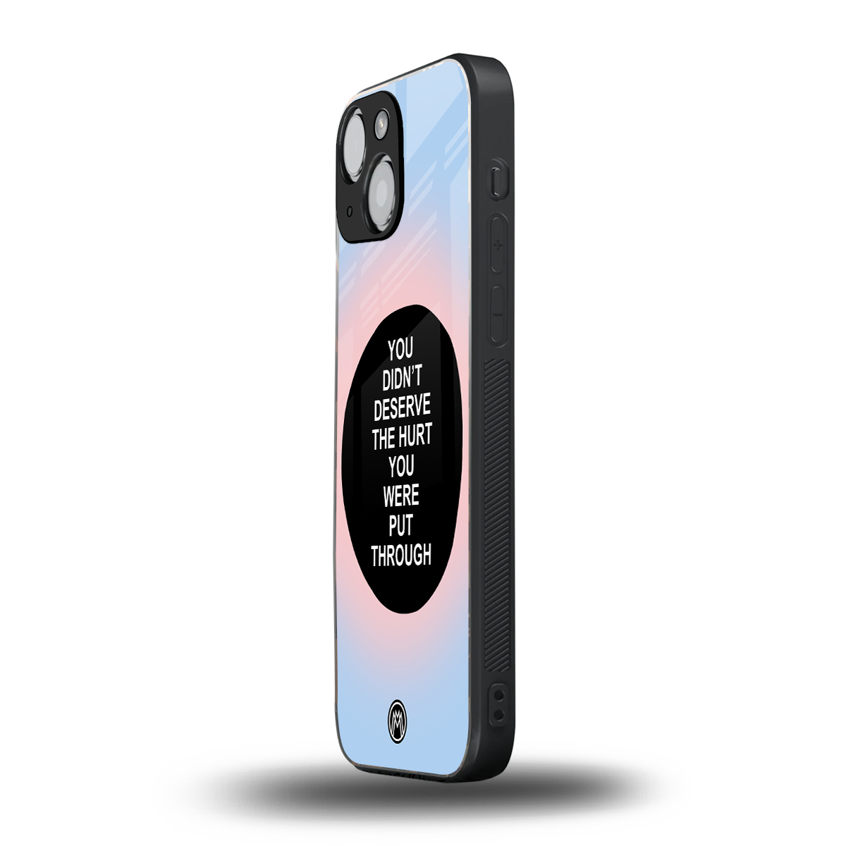 hurt back phone cover | glass case for iphone 13 mini