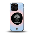hurt back phone cover | glass case for iphone 13 pro