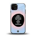hurt back phone cover | glass case for iphone 13