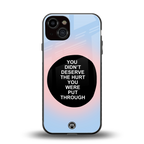 hurt back phone cover | glass case for iphone 13