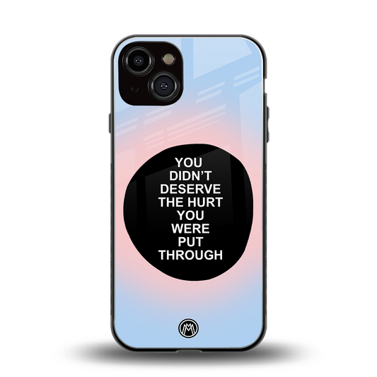 hurt back phone cover | glass case for iphone 13
