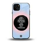 hurt back phone cover | glass case for iphone 14 plus