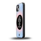 hurt back phone cover | glass case for iphone 15 plus