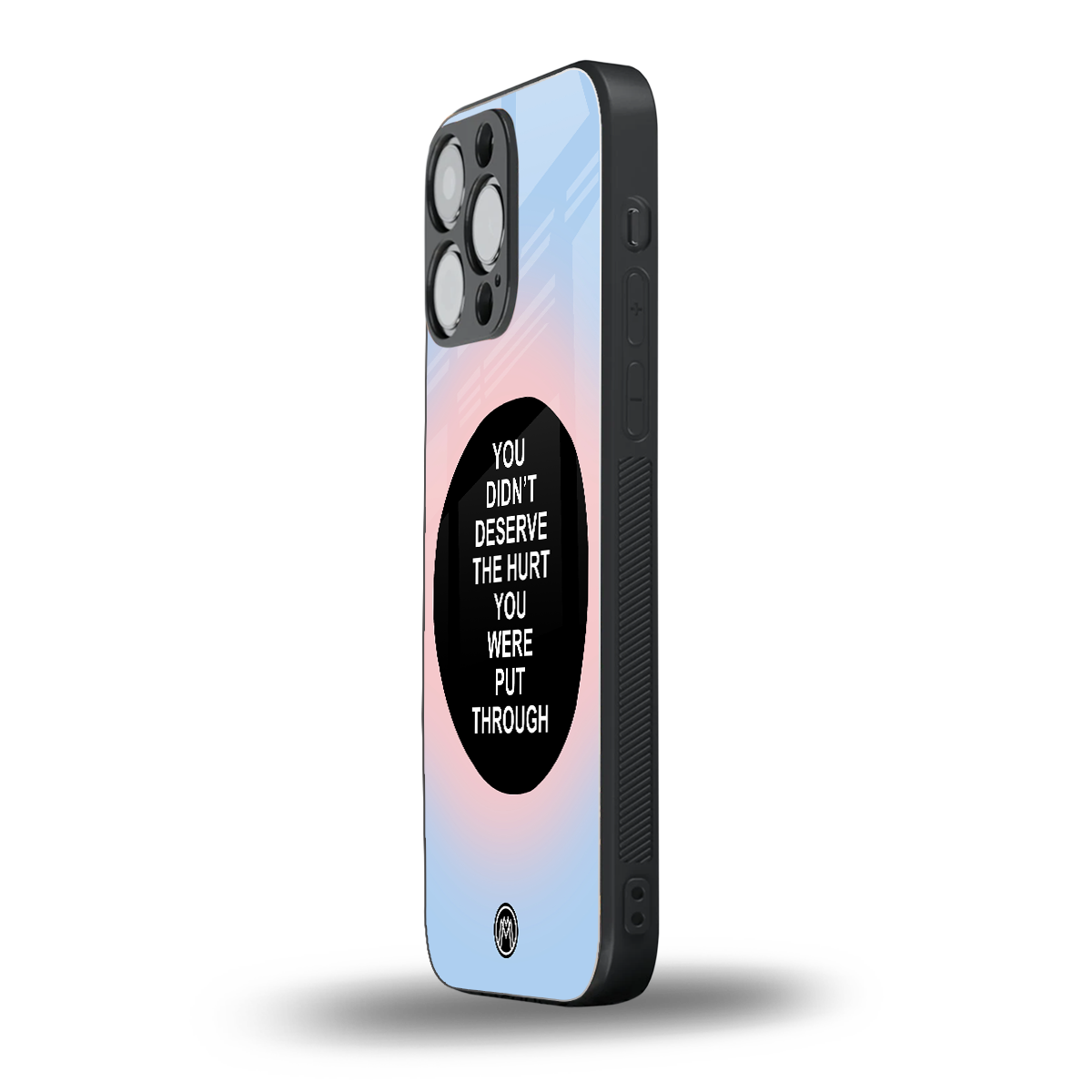 hurt back phone cover | glass case for iphone 14 pro max