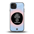 hurt back phone cover | glass case for iphone 15