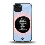 hurt back phone cover | glass case for iphone 15