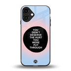 hurt back phone cover | glass case for iphone 16 plus