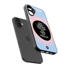 hurt back phone cover | glass case for iphone 16 plus