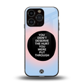 hurt back phone cover | glass case for iphone 16 pro