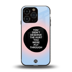 hurt back phone cover | glass case for iphone 16 pro