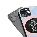 hurt back phone cover | glass case for iphone 16 pro max