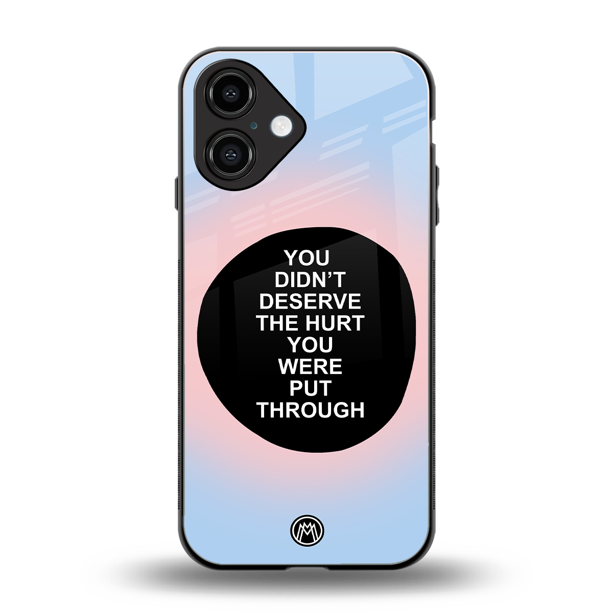 hurt back phone cover | glass case for iphone 16