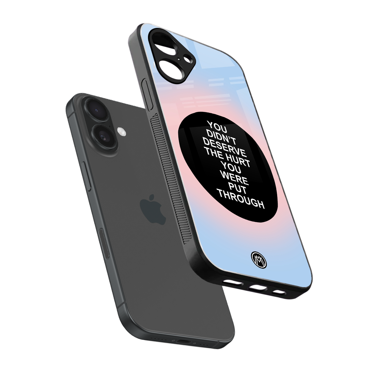 hurt back phone cover | glass case for iphone 16