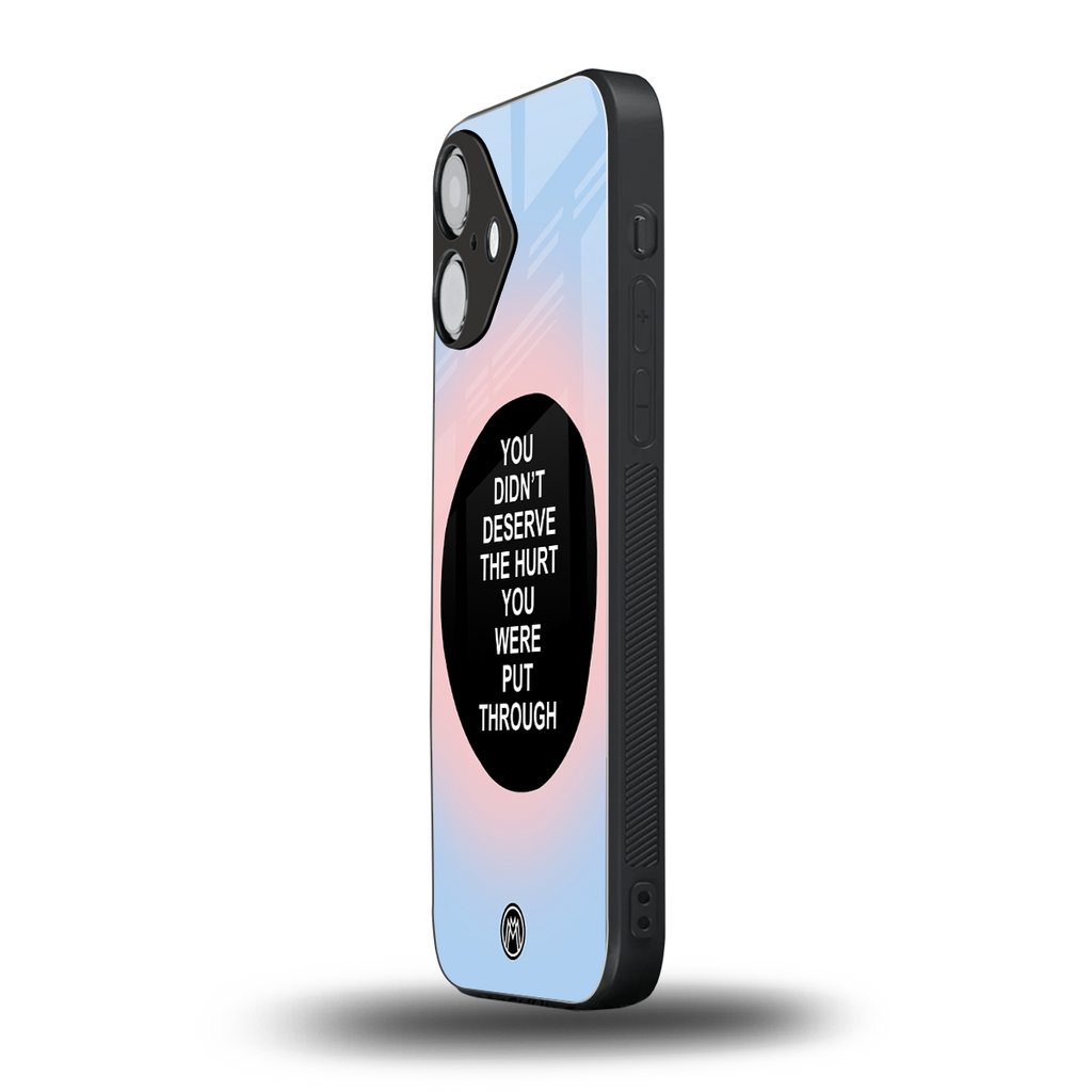 hurt back phone cover | glass case for iphone 16