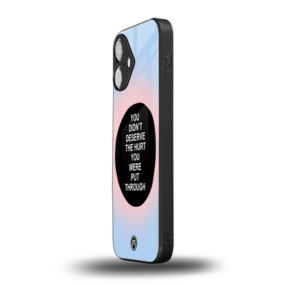 hurt back phone cover | glass case for iphone 16