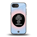 hurt back phone cover | glass case for iphone 16e