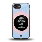 hurt back phone cover | glass case for iphone 16e