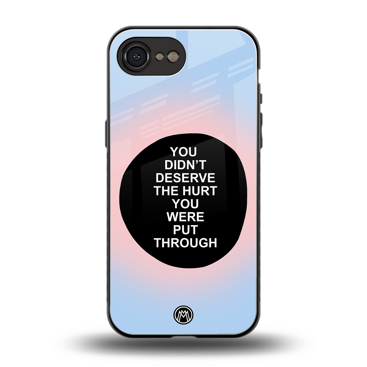hurt back phone cover | glass case for iphone 16e